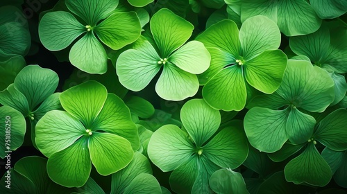 green flower leaves background © vectorwin