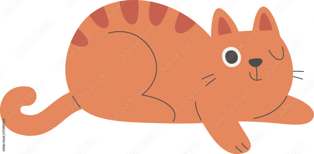 Cat Lying And Blinking Cat Lying And Blinking