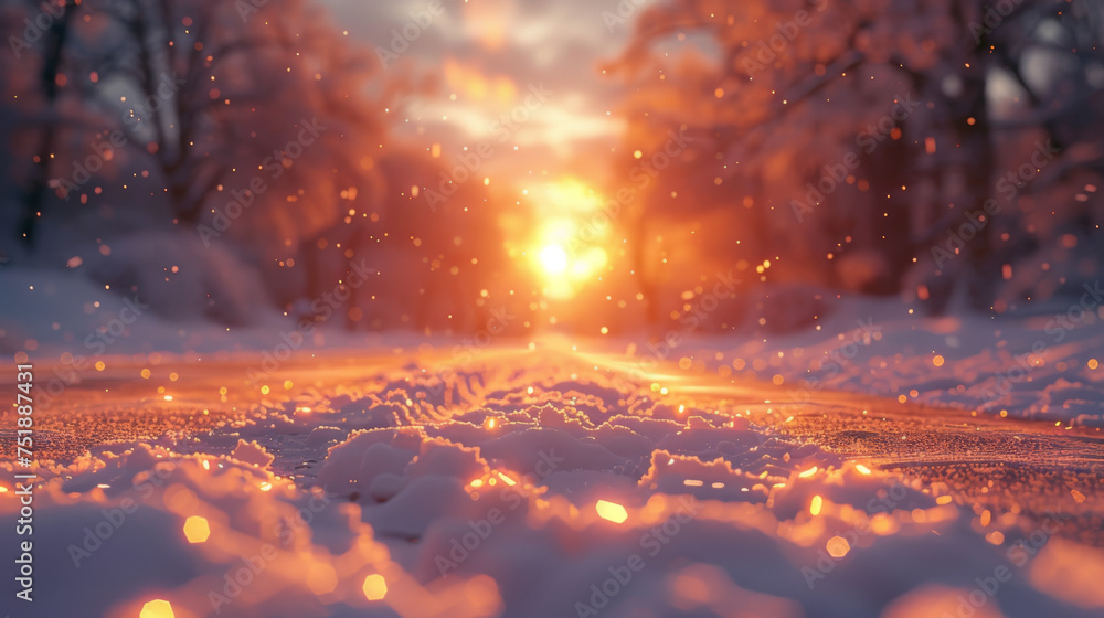 Winter sunset Winter sunset