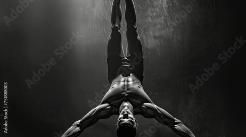 balance yoga headstand © vectorwin