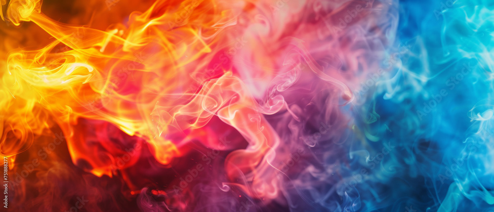 Rainbow Vivid Abstract Flames. Rainbow Vivid Abstract Flames.