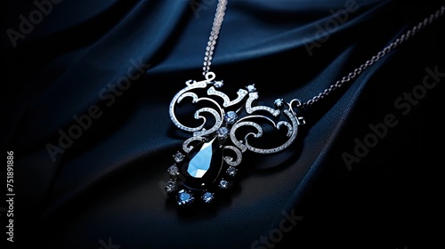 luxury black jewelry background