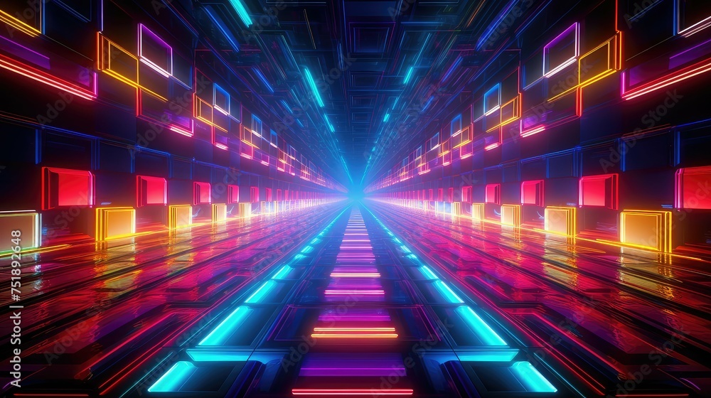 digital technology neon background digital technology neon background