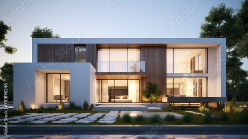 windows exterior house building © vectorwin