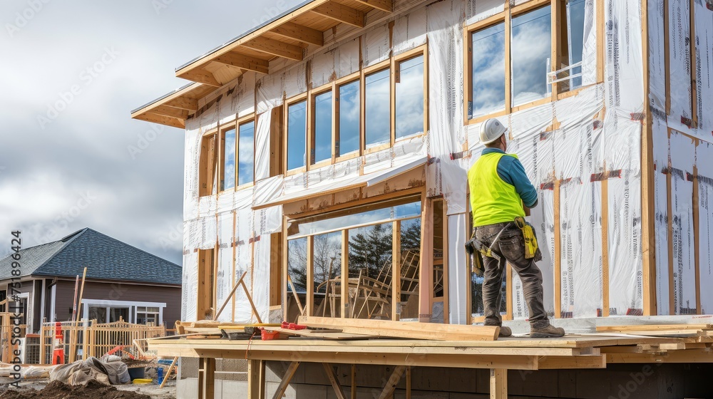 Fototapeta premium design new house building