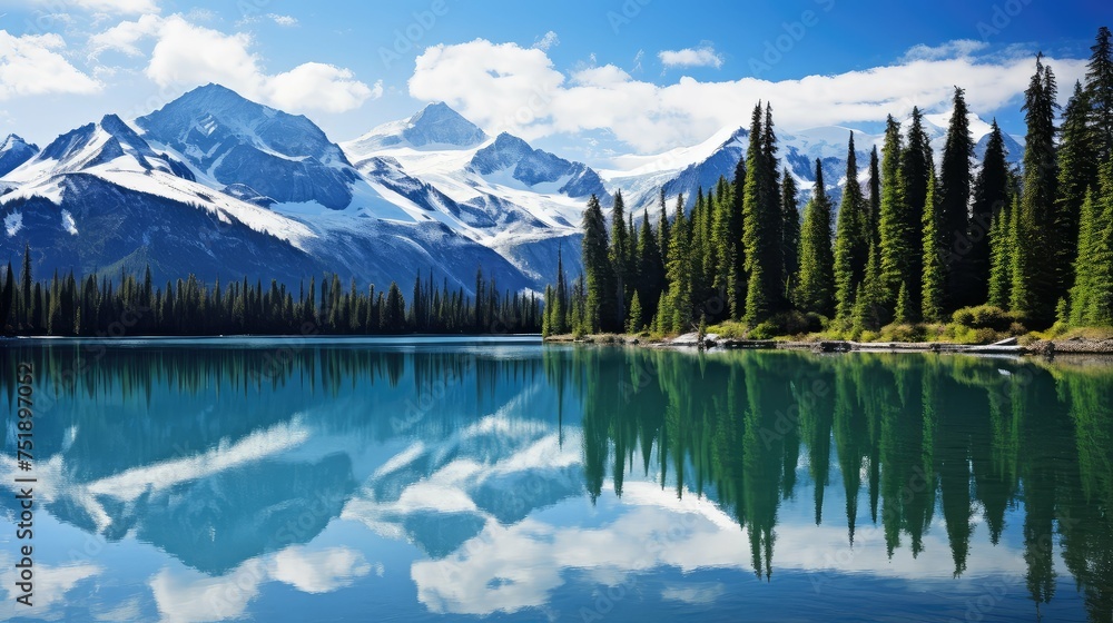 mountains blue landscape background