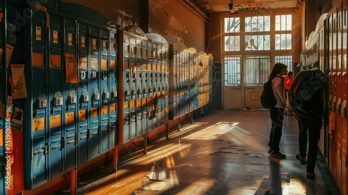 combination lockers school