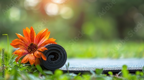 Wallpaper Mural relaxation yoga flower Torontodigital.ca