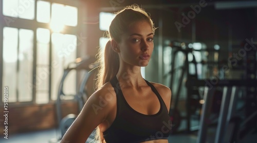 Beautiful woman in the gym with sports clothing doing exercise or aerobics in high resolution and high quality. female sports concept, exercises, aerobics, gym, leg, sportswear, female athlete Free Download Beautiful woman in the gym with sports clothing doing exercise or aerobics in high resolution and high quality. female sports concept, exercises, aerobics, gym, leg, sportswear, female athlete - GFXLoad
