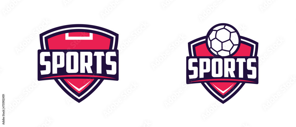 Fototapeta premium Football Soccer Club Emblem Badge Logo design