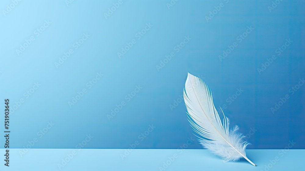 Obraz premium design minimal blue background