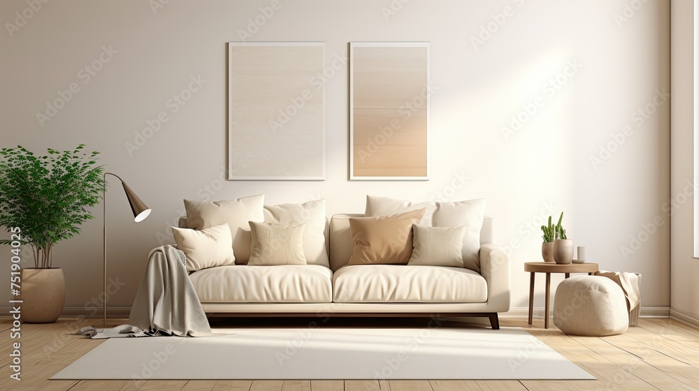 Fototapeta premium design mockup biege background