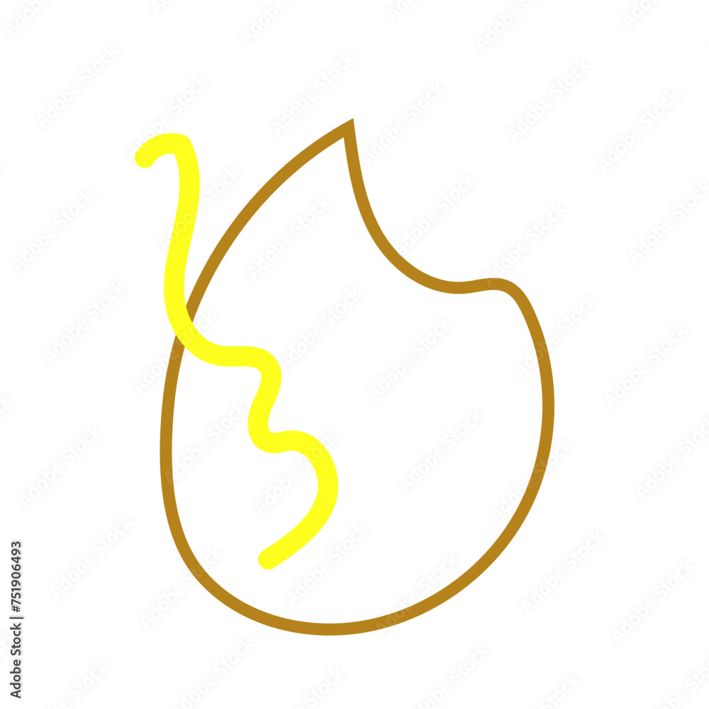 Abstract shape outline vector Abstract shape outline vector