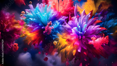 Vibrant Explosion of Colors: A Joyful Celebration of Imagination