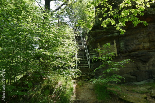 Felsformation Totenstein in den Königshainer Bergen