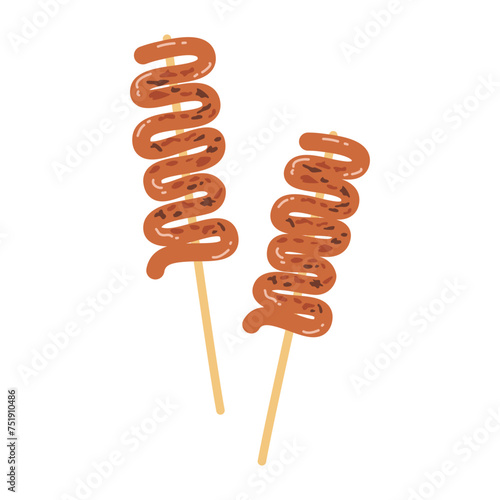 Freshly cooked Filipino food called Isaw