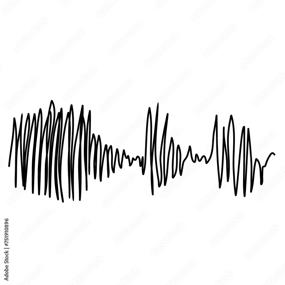 Earthquanke seismogram wave vector hand drawn Earthquanke seismogram wave vector hand drawn