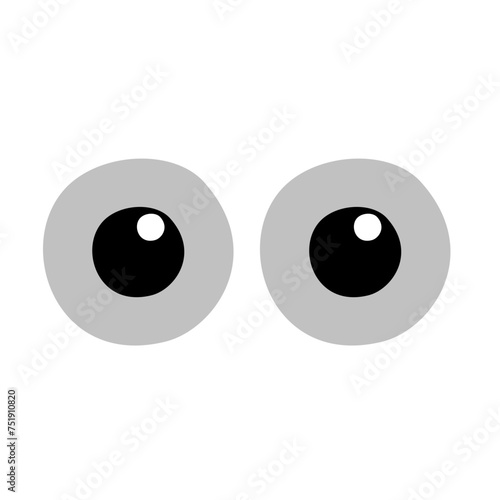 eye cartoon hand drawn vector 
