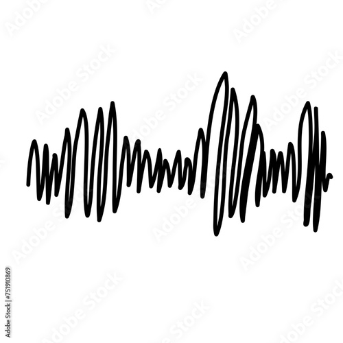 Earthquanke seismogram wave vector hand drawn 