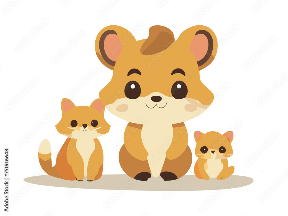 Obraz premium Cute Small Cat Collection