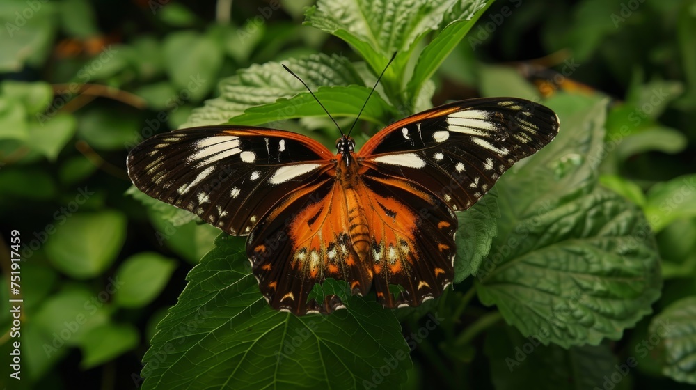 Beautiful butterfly in nature generative ai Beautiful butterfly in nature generative ai