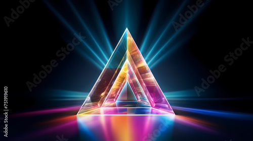 Triangular prism, geometric triangle figure