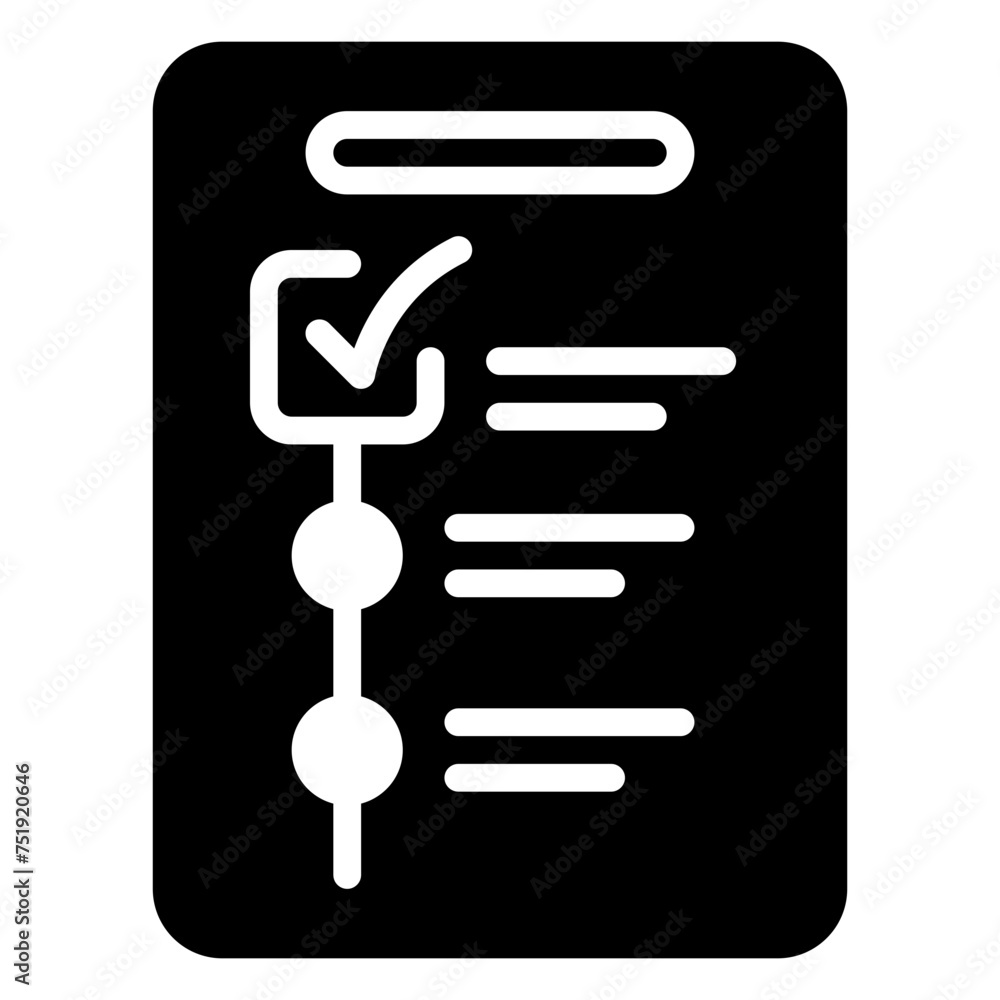 Check icon, glyph icon style Check icon, glyph icon style
