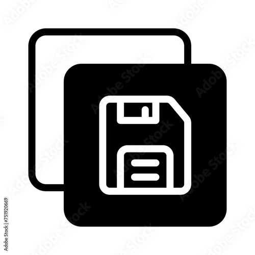 save document icon, glyph icon style