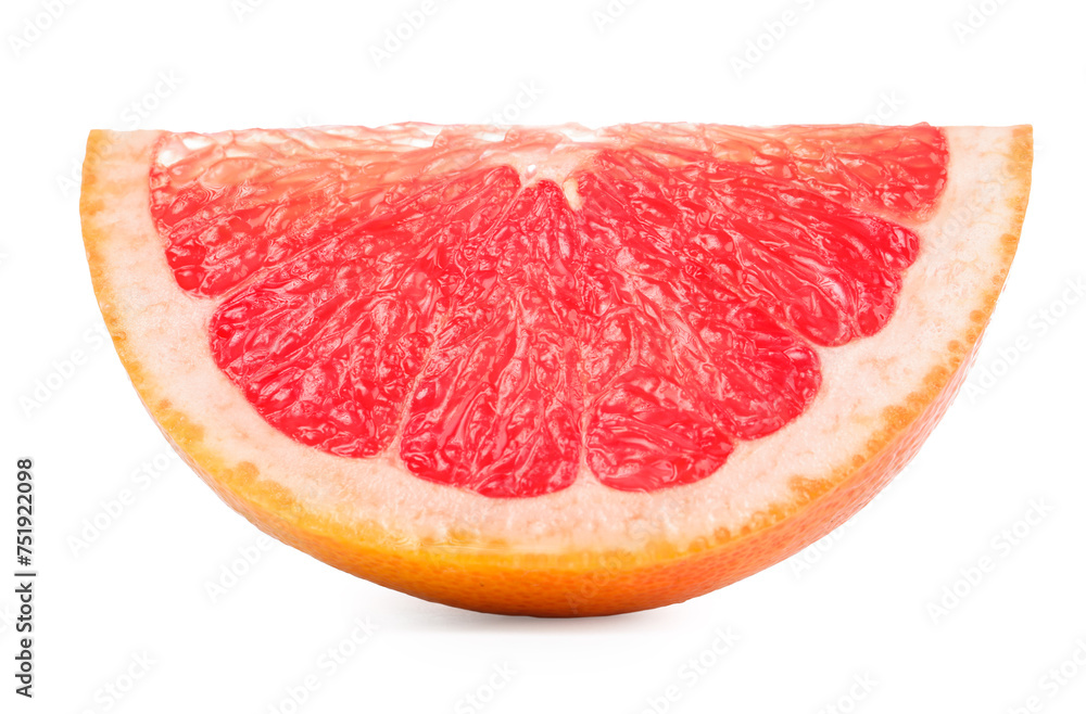 Cut ripe grapefruit isolated on white. Citrus fruit Cut ripe grapefruit isolated on white. Citrus fruit