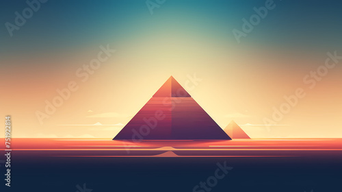 Cool geometric triangle graphics under neon lasers can make a great background