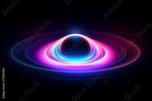 Abstract colorful galaxy wallpaper,black hole,abstract neon light