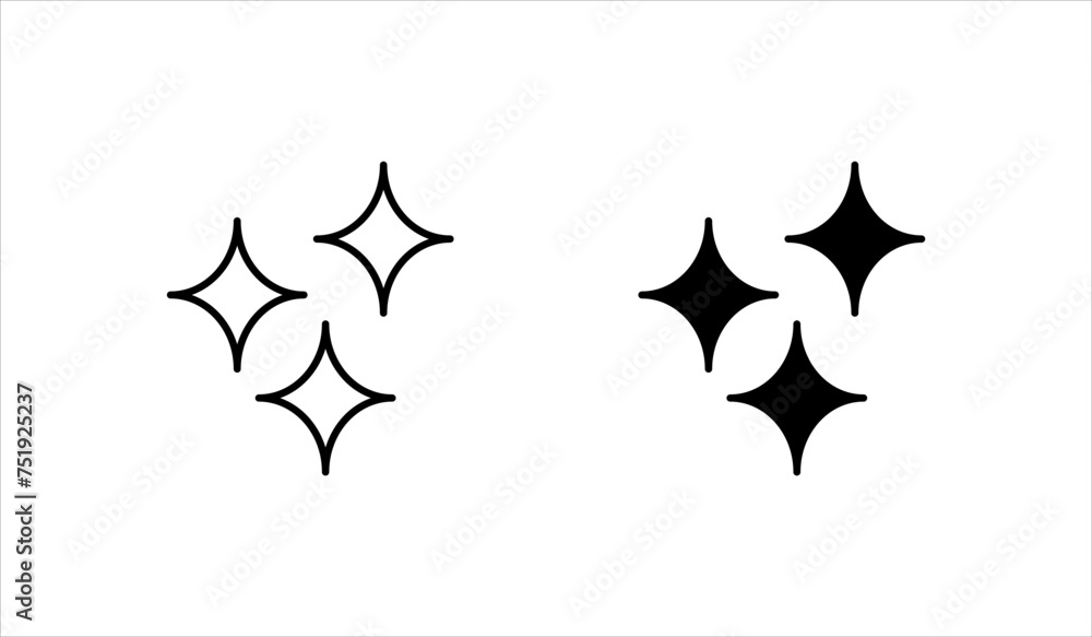 Obraz premium Glowing icons set symbol vector. on a white background