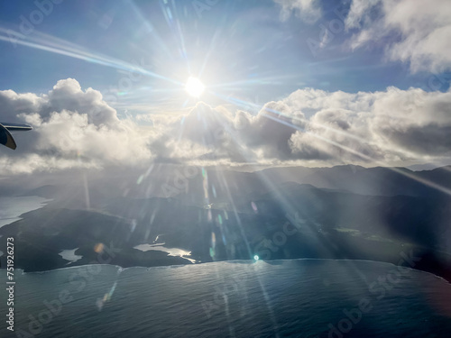 Aerial Vista of Wellington City and the Vast Sea Beyond