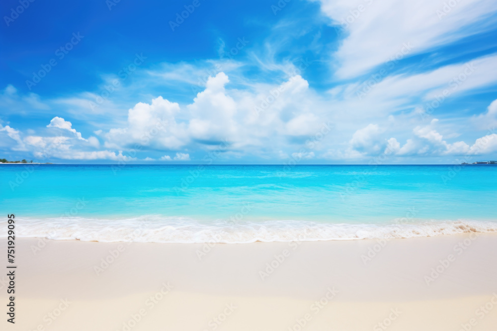 Beautiful sandy beach with white sand Beautiful sandy beach with white sand