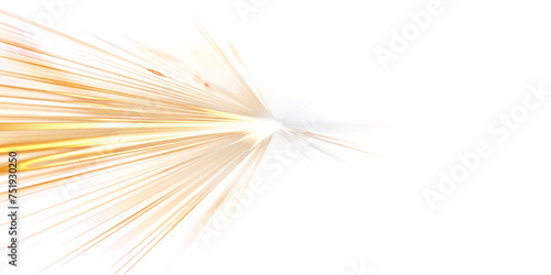 Gold sparkling  Glow of gold light  isolated on transparent png.