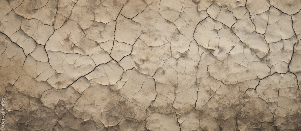 This image shows a wall with noticeable cracks, some of which have ...