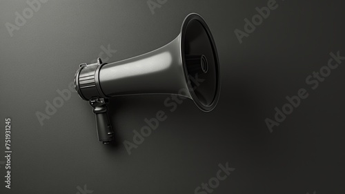 Simple yet powerful megaphone image conveying the impact of voice and communication