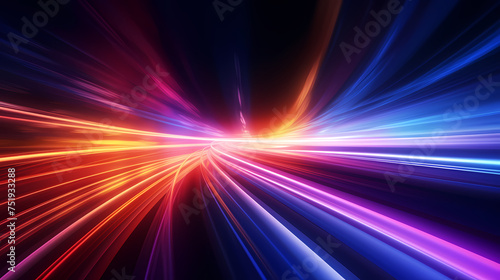 Neon speed abstract background  abstract future technology background