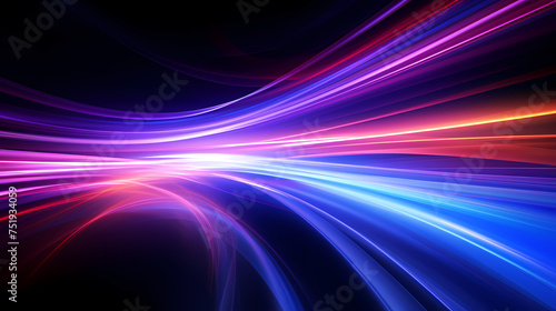 Neon speed abstract background, abstract future technology background