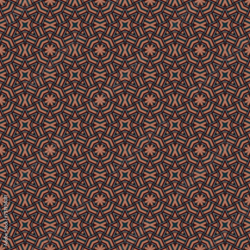 Seamless braided pattern of lines. Square abstract pattern. Woven fabric texture