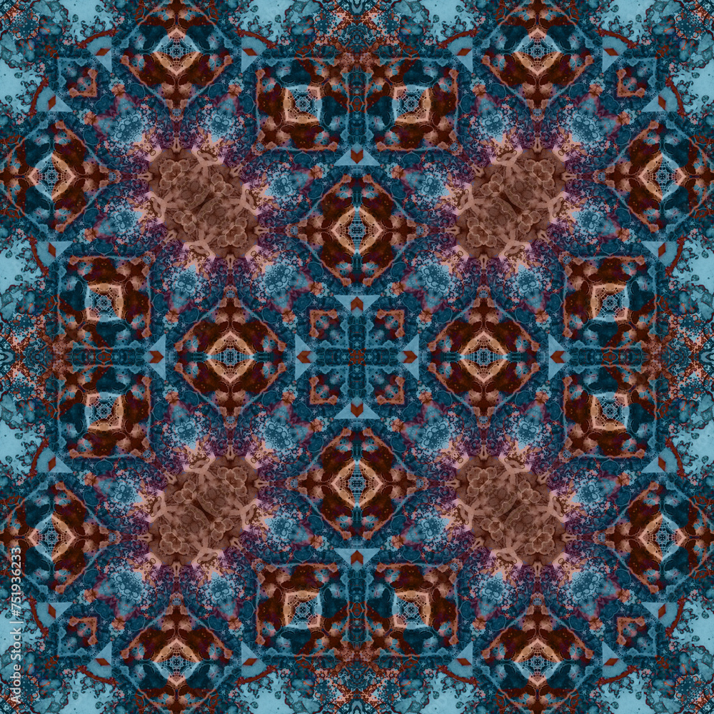 Seamless abstract square pattern. Watercolor and alcohol ink. Author's patterns Seamless abstract square pattern. Watercolor and alcohol ink. Author's patterns