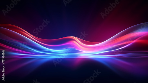 Neon speed abstract background, digital abstract background