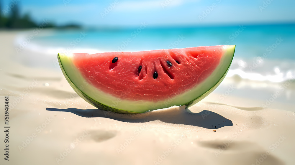 Detailed close-up of ripe watermelon Detailed close-up of ripe watermelon