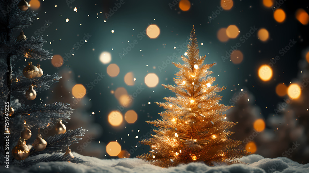 Macro Christmas tree background, Christmas holidays banner Macro Christmas tree background, Christmas holidays banner