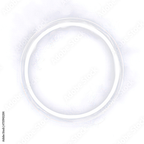 Magic circle light isolated on transparent png.