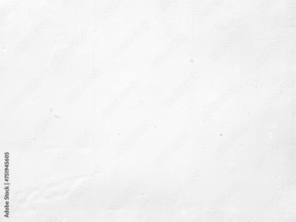 White grunge concrete wall texture for background.