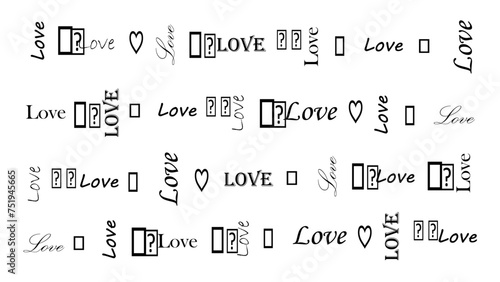 Love heart stickers