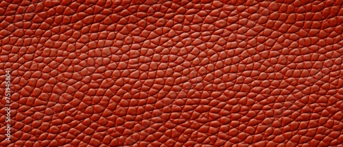 Textured Red Leather Close-Up Background. Close-up of red leather texture with a pattern of interwoven lines, suitable for backgrounds or detailing © Lidok_L