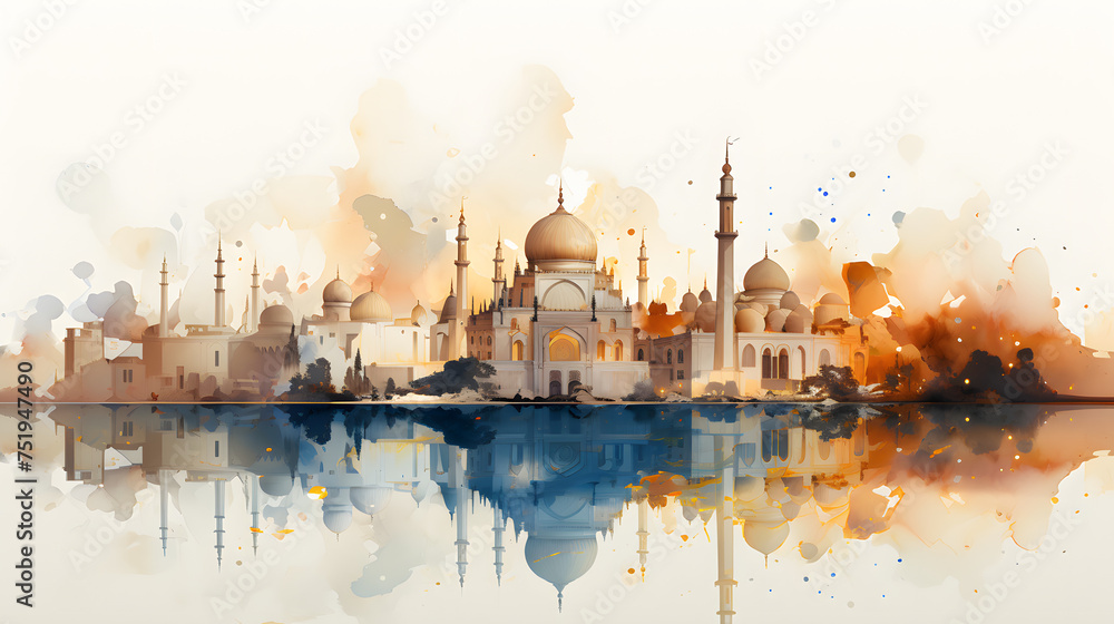 Laylat al-Qadr Watercolor