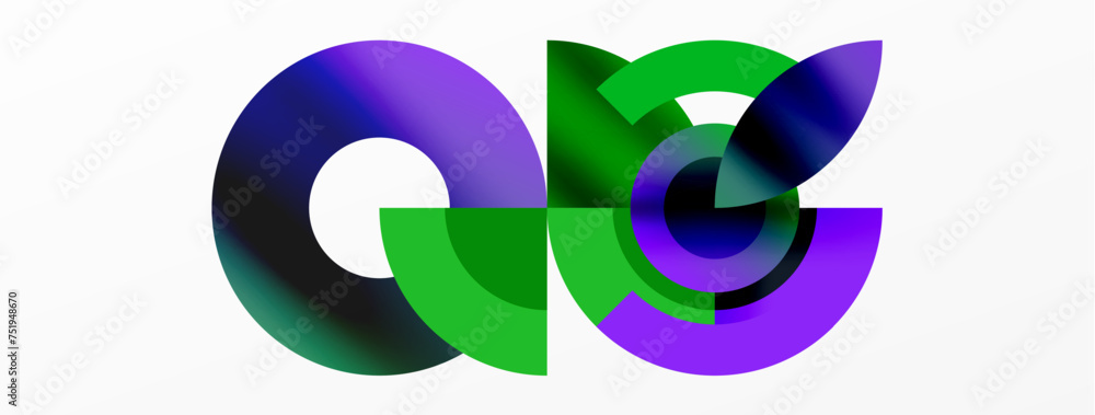 Circle geometric abstract vector background Circle geometric abstract vector background